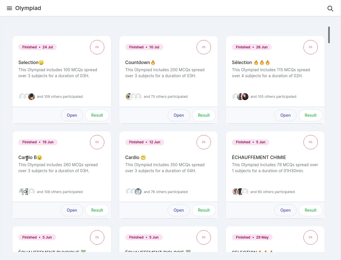 Med Prepa Self assessment (Test)